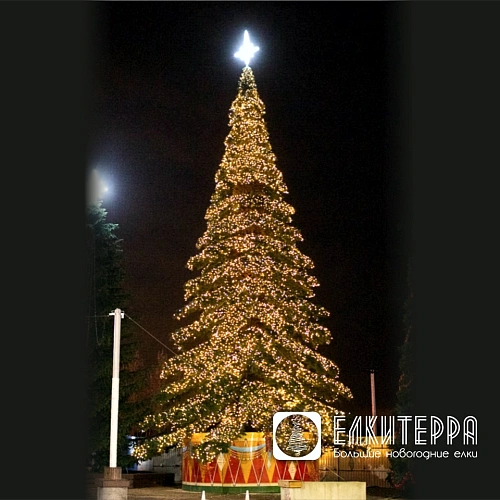 Таежная световая искусственная уличная елка, 11 м